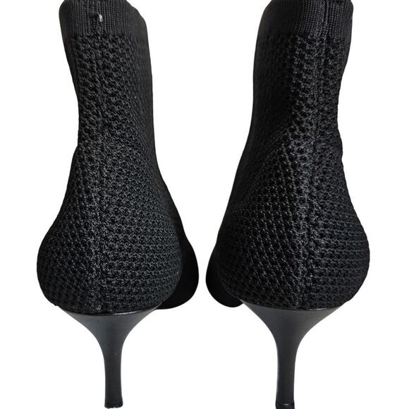 Charles by Charles David Venus Knit Black Pointed Stiletto Sock Bootie Size 7 - Picture 3 of 9